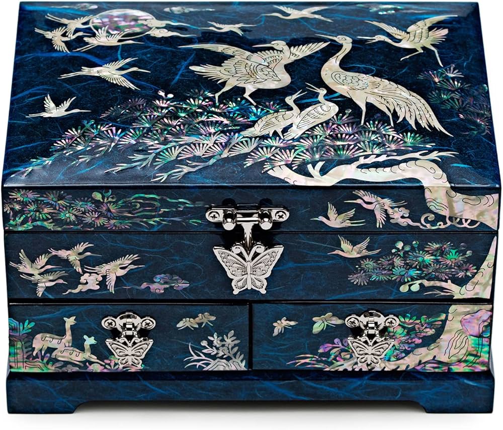 Amazon｜MADDesign マザーオブパール ラッカー塗装ジュエリーボックス